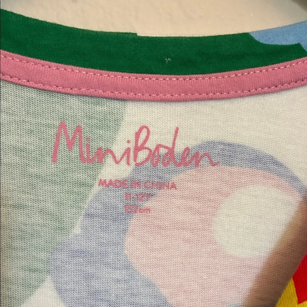 Mini Boden Colorful Floral Kids Dress with Butterflies